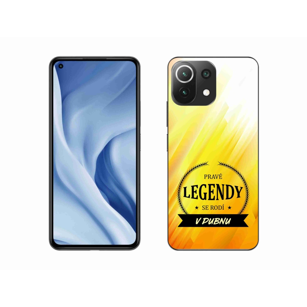 Gélový kryt mmCase na Xiaomi 11 Lite 5G NE - legendy v apríli žlté pozadie