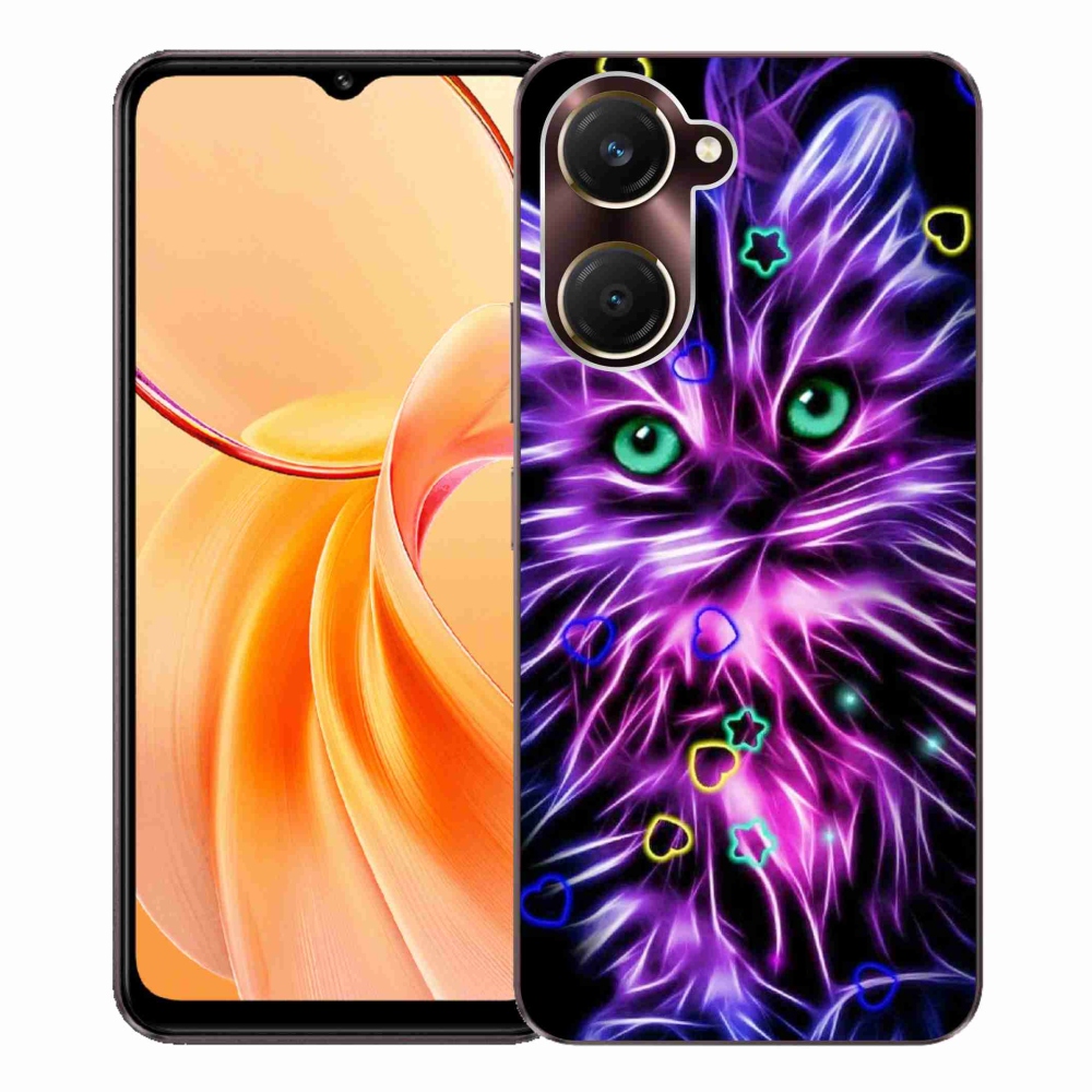Gélový kryt mmCase na Vivo Y28s 5G - abstraktná mačka