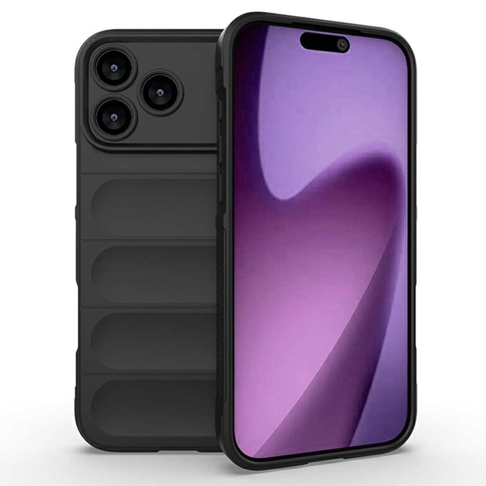 Rugg odolný gélový obal na iPhone 17 Pro Max - čierny