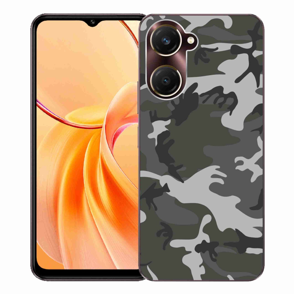 Gélový kryt mmCase na Vivo Y28s 5G - maskáčový vzor