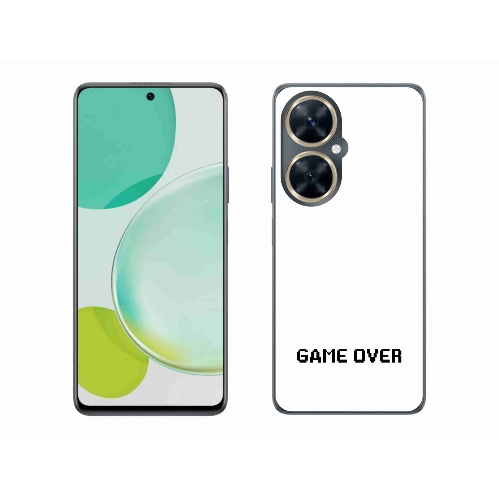 Gélový kryt mmCase na Huawei Nova 11i - game over biele pozadie
