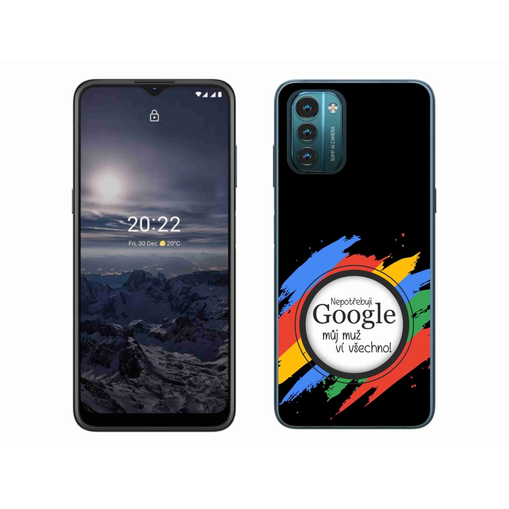 Gélový kryt mmCase na Nokia G11/G21 - muž vie všetko čierne pozadie