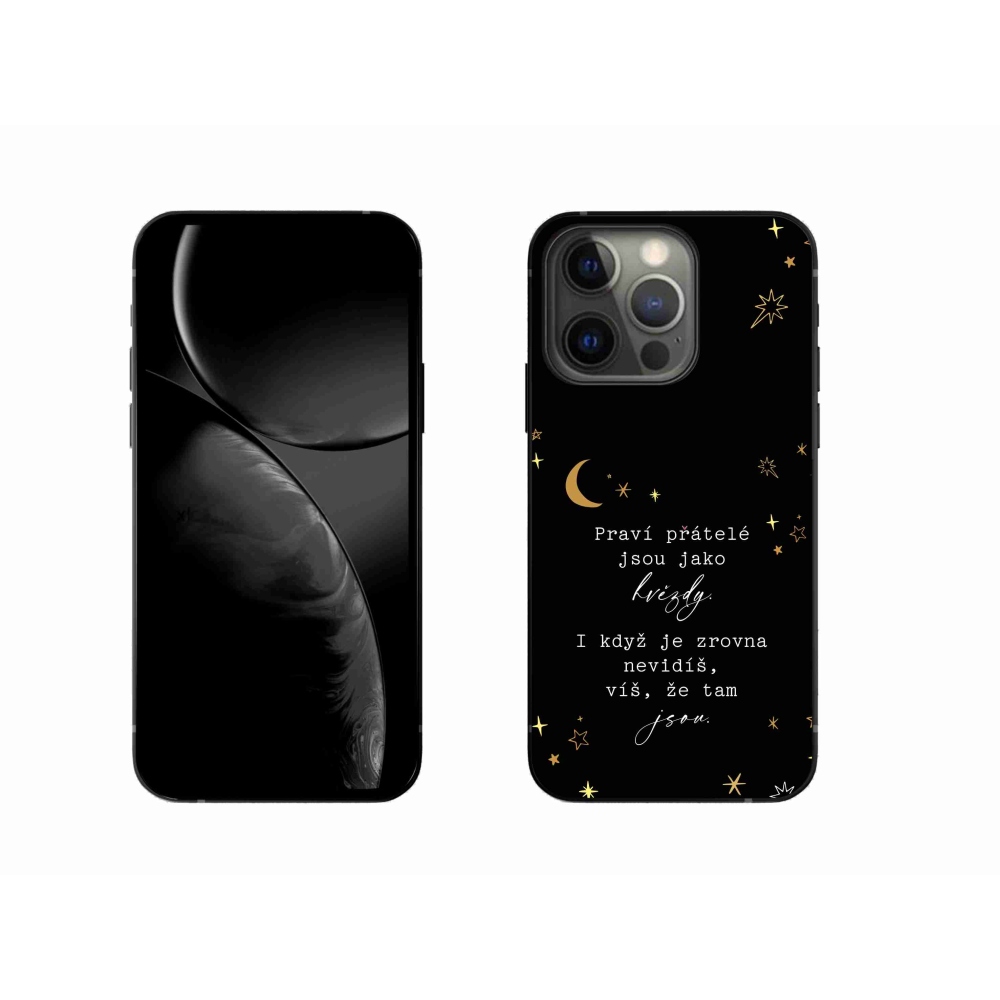 Gélový kryt mmCase na iPhone 13 Pro 6.1 - citát 6 čierne pozadie