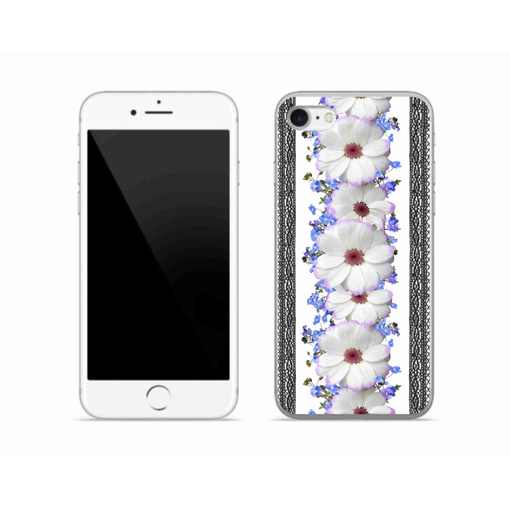 Gélový kryt mmCase na iPhone SE (2022) - kvety 8