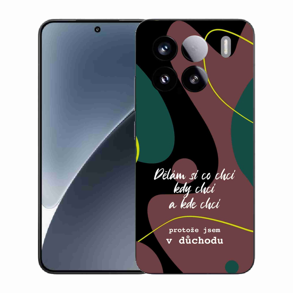 Gélový kryt mmCase na Xiaomi 15 - vtipný text 10 čierne pozadie