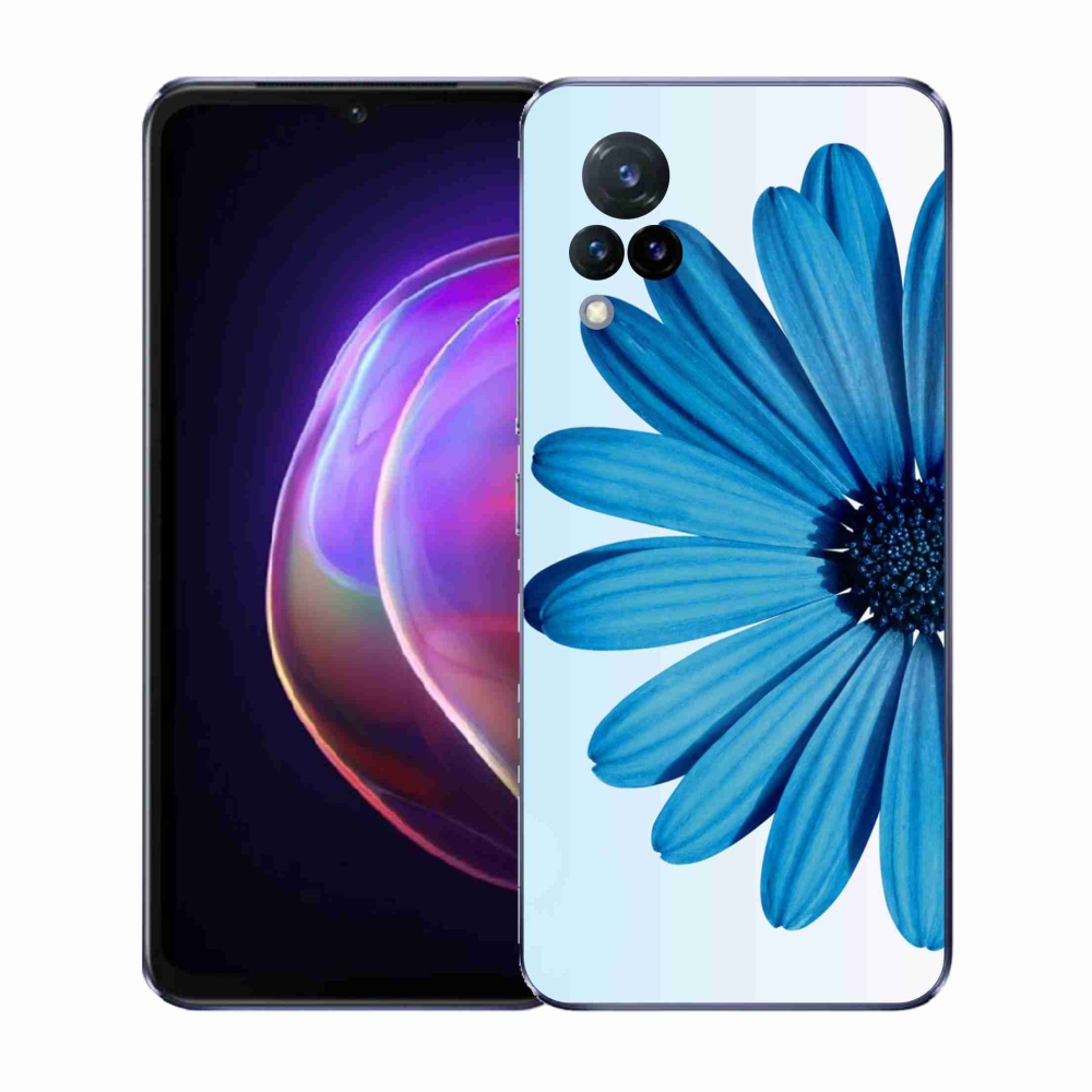 Gélový kryt mmCase na Vivo V21 4G/5G - modrá margaréta