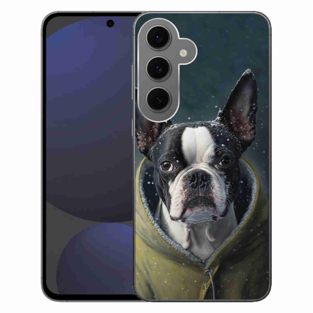 Gélový kryt mmCase na Samsung Galaxy S24 FE - buldoček