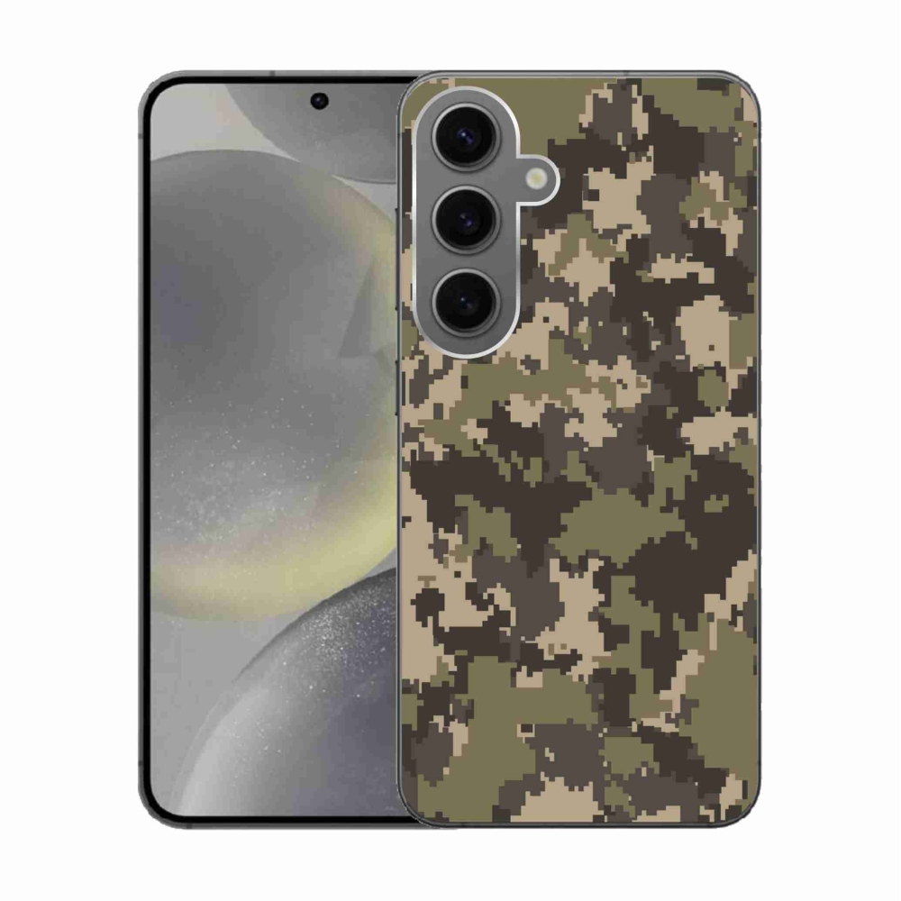 Gélový kryt mmCase na Samsung Galaxy S24 - maskáčový vzor 12