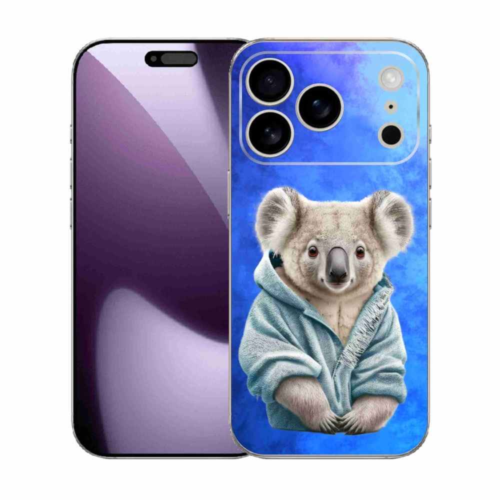 Gélový kryt mmCase na iPhone 17 Pro - koala vo svetri