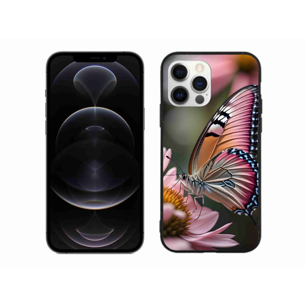 Gélový kryt mmCase na iPhone 12 Pro Max - farebný motýľ