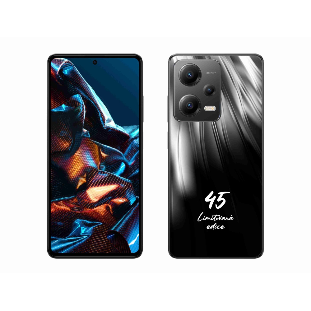 Gélový kryt mmCase na Xiaomi Redmi Note 12 Pro 5G - 45 limitovaná edícia čierne pozadie