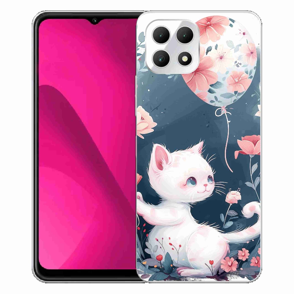 Gélový kryt mmCase na T-Mobile T Phone 2 - mačiatko s balónikom