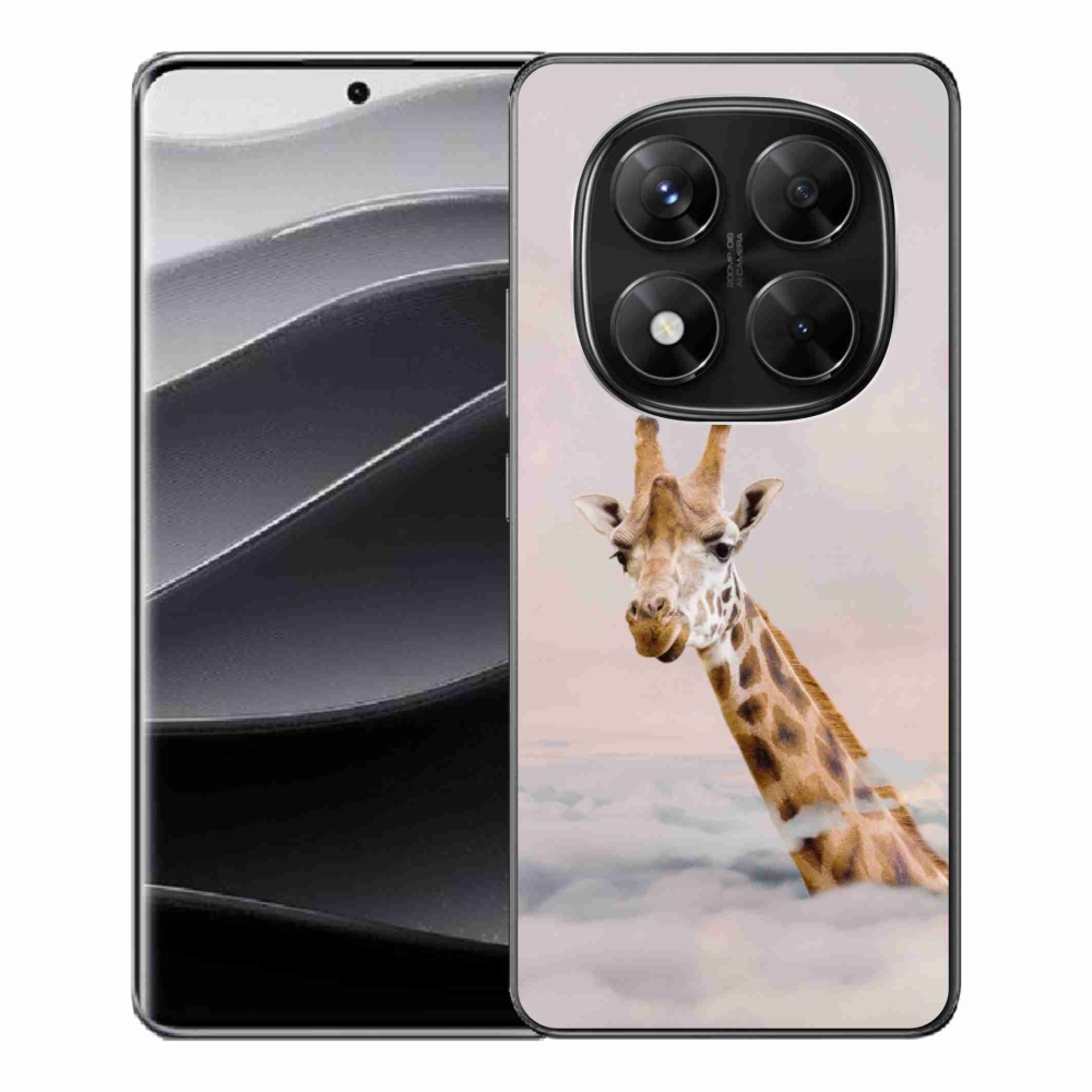 Gélový kryt mmCase na Xiaomi Redmi Note 14 Pro 5G/Poco X7 5G - žirafa v oblacích