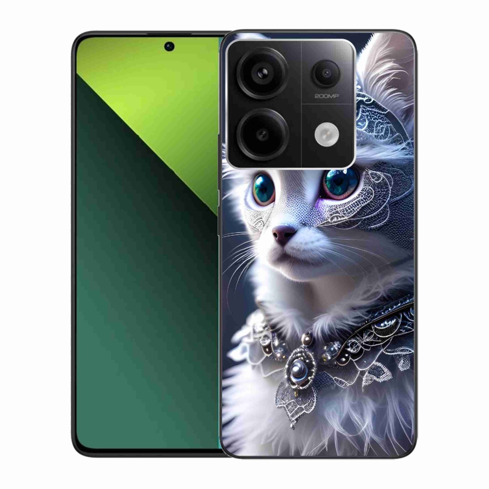 Gélový kryt mmCase na Xiaomi Redmi Note 13 Pro 5G/Poco X6 5G - biela mačka