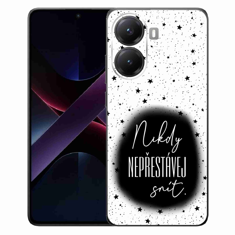 Gélový kryt mmCase na Xiaomi Poco X7 Pro 5G - citát 1 čiernobiele pozadie