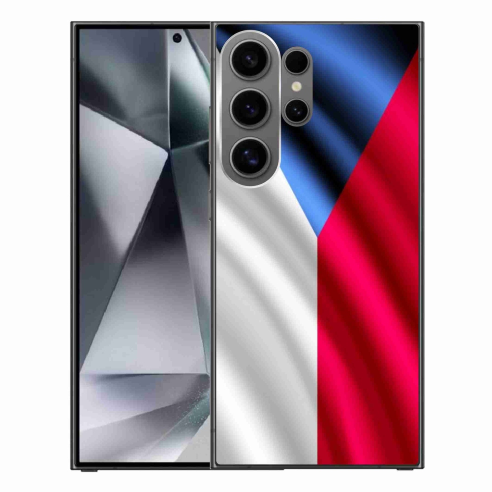 Gélový kryt mmCase na Samsung Galaxy S24 Ultra - česká vlajka