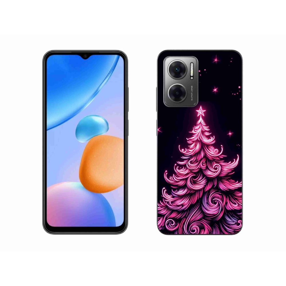 Gélový kryt mmCase na Xiaomi Redmi 10 5G - neónový vianočný stromček 2