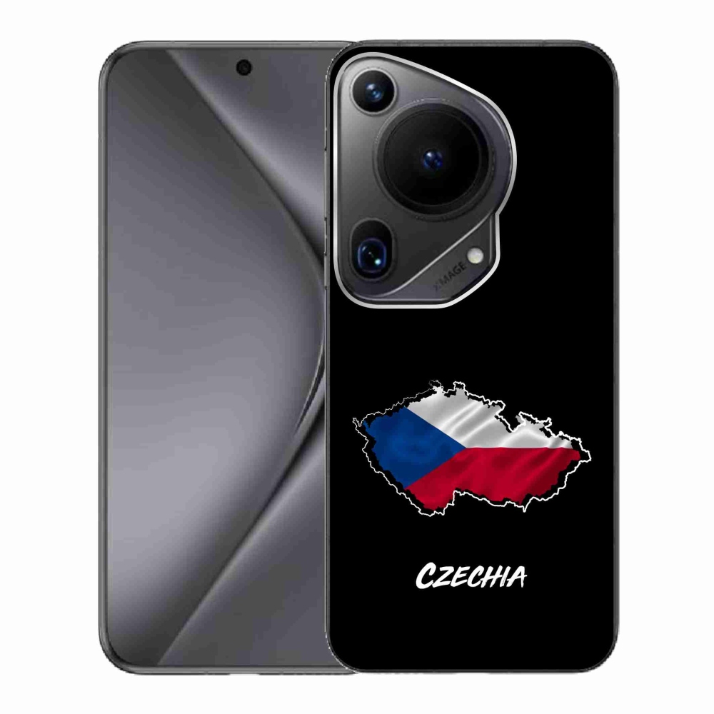 Gélový kryt mmCase na Huawei Pura 70 Ultra - Czechia čierne pozadie