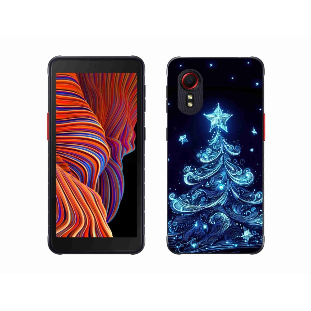 Gélový kryt mmCase na Samsung Galaxy Xcover 5 - neónový vianočný stromček 4