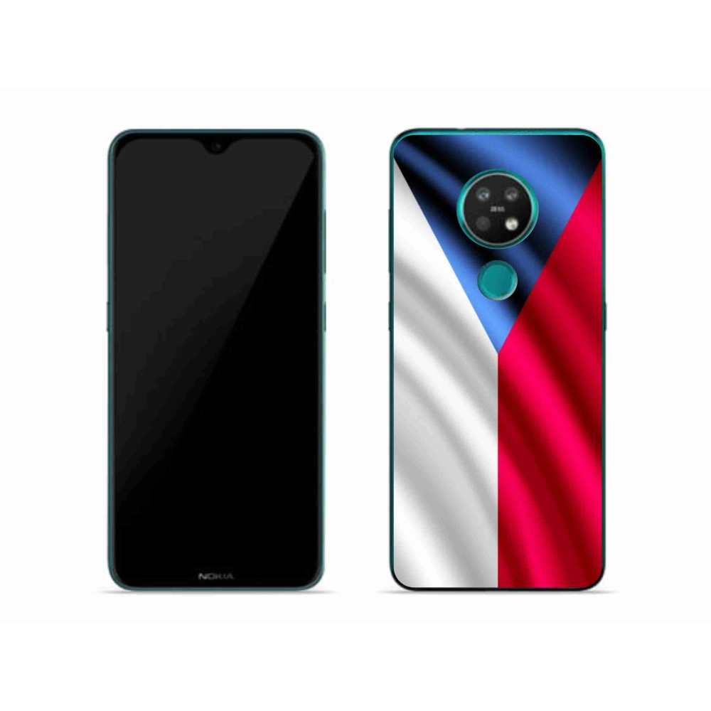 Gélový kryt mmCase na mobil Nokia 7.2 - česká vlajka