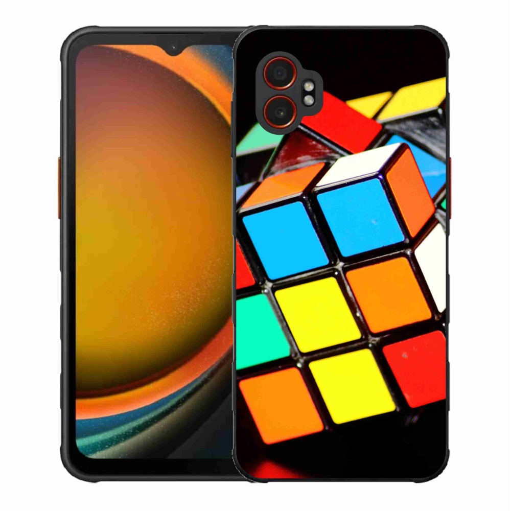 Gélový kryt mmCase na Samsung Galaxy Xcover 7 Pro - rubikova kocka