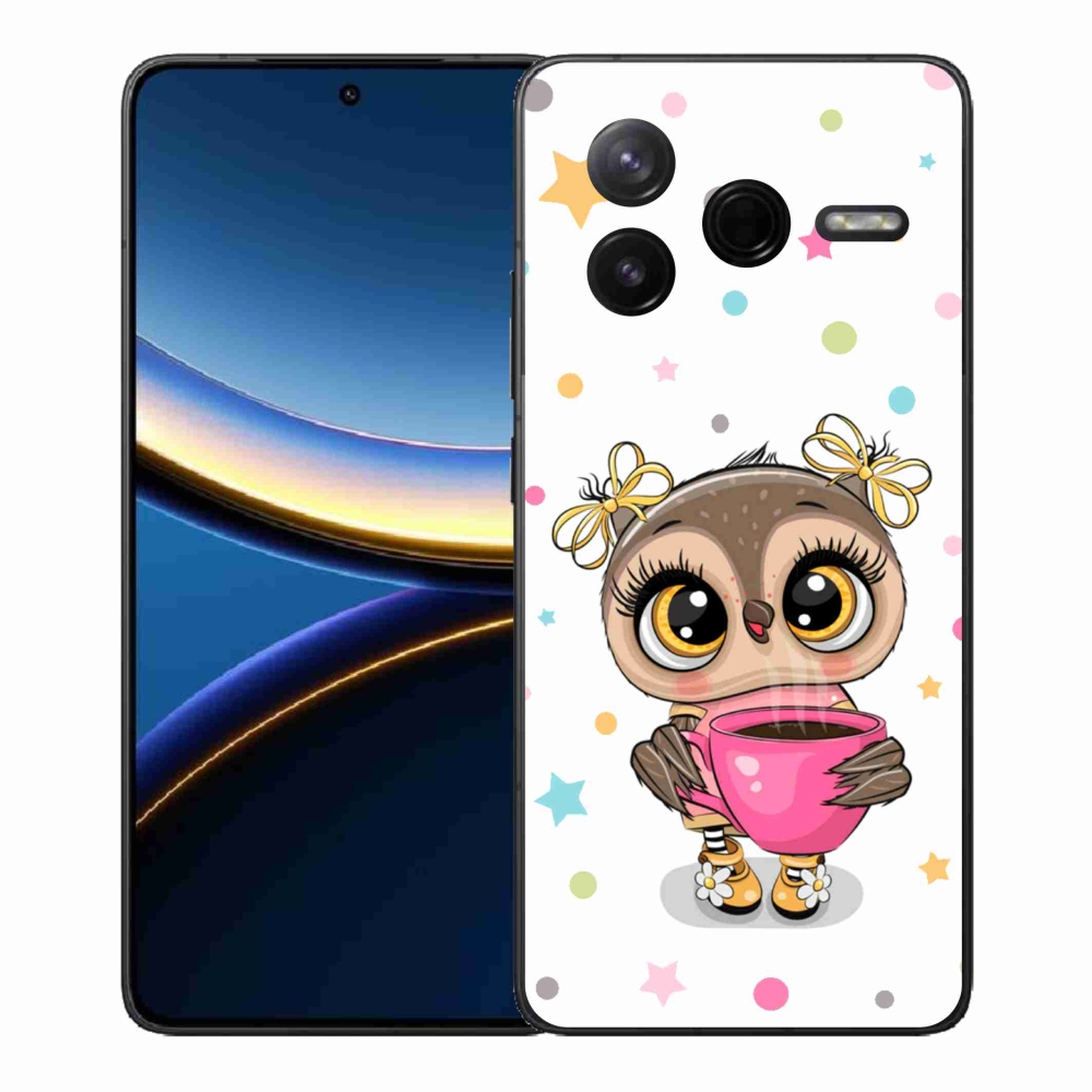 Gélový kryt mmCase na Xiaomi Poco F7 Pro - kreslená sovička