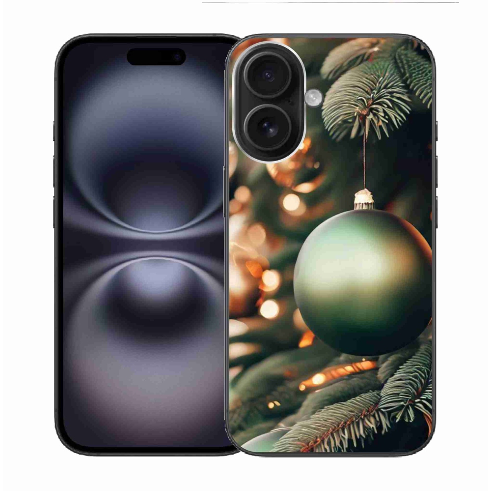 Gélový kryt mmCase na iPhone 16 - vianočné ozdoby 1