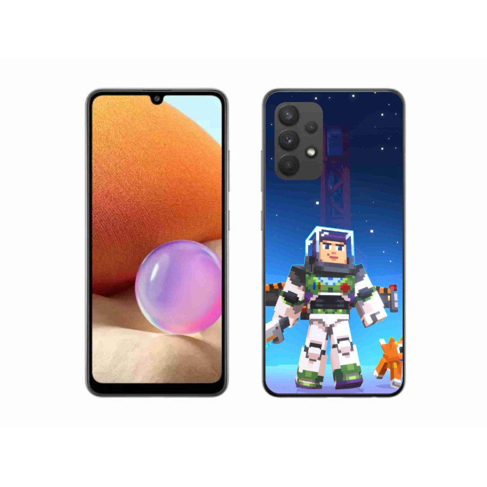 Gelový kryt mmCase na Samsung Galaxy A32 4G - minecraft 2