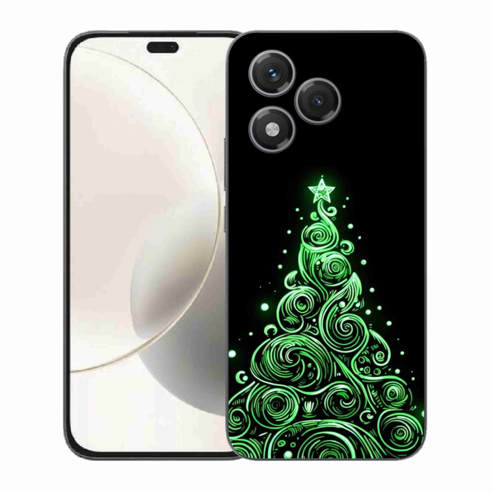 Gélový kryt mmCase na Honor 400 Lite - neónový vianočný stromček 3