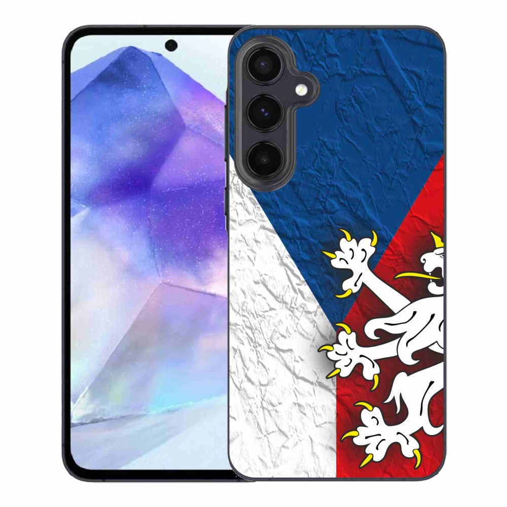 Gélový kryt mmCase na Samsung Galaxy A55 5G - česká vlajka 1