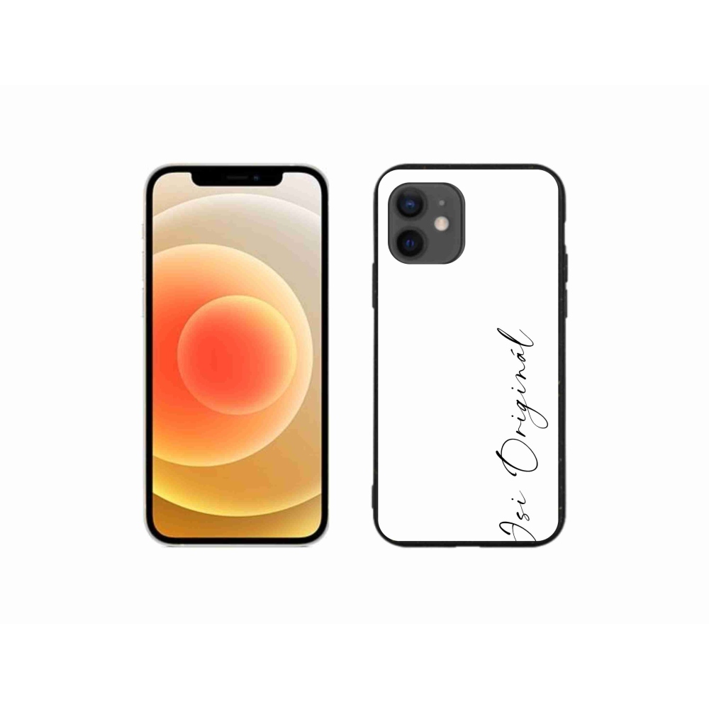 Gélový kryt mmCase na iPhone 12 mini - si originál biele pozadie