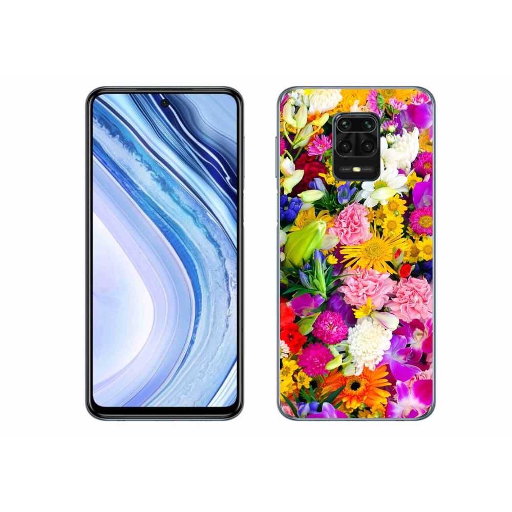 Gélový kryt mmCase na Xiaomi Redmi Note 9 Pro - kvety 12