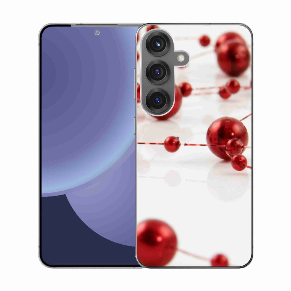 Gélový kryt mmCase na Samsung Galaxy S25 - vianočná reťaz
