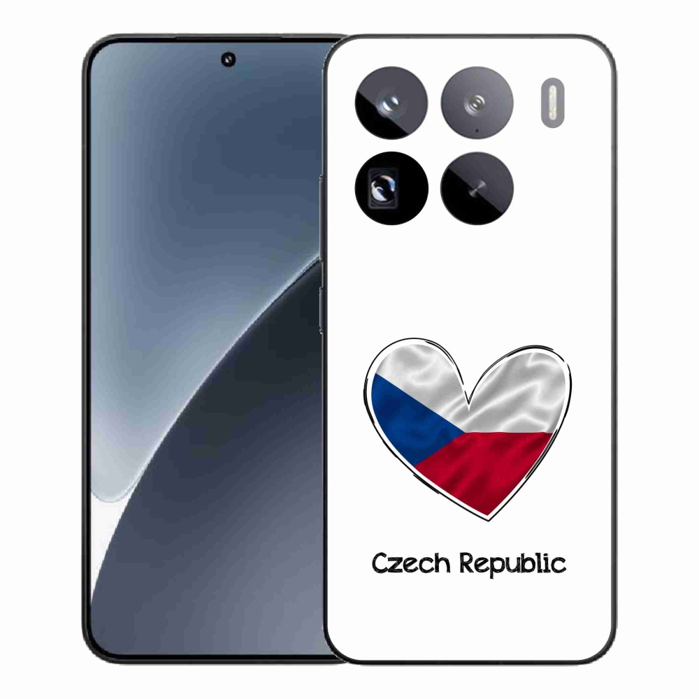 Gélový kryt mmCase na Xiaomi 15 Pro - vlajka srdca biele pozadie