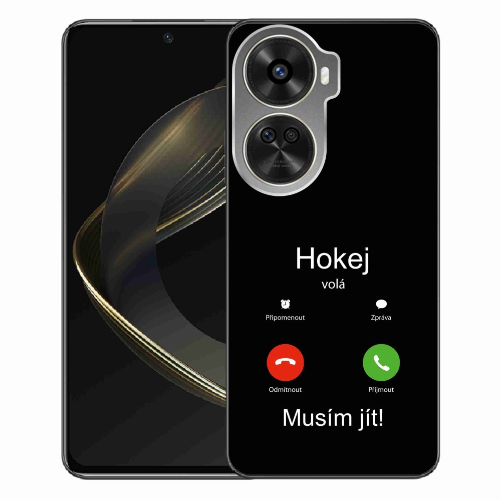 Gélový kryt mmCase na Huawei Nova 12 SE - hokej volá čierne pozadie