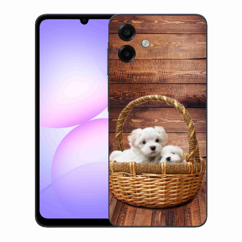 Gélový kryt mmCase na Samsung Galaxy A07 4G - šteniatka
