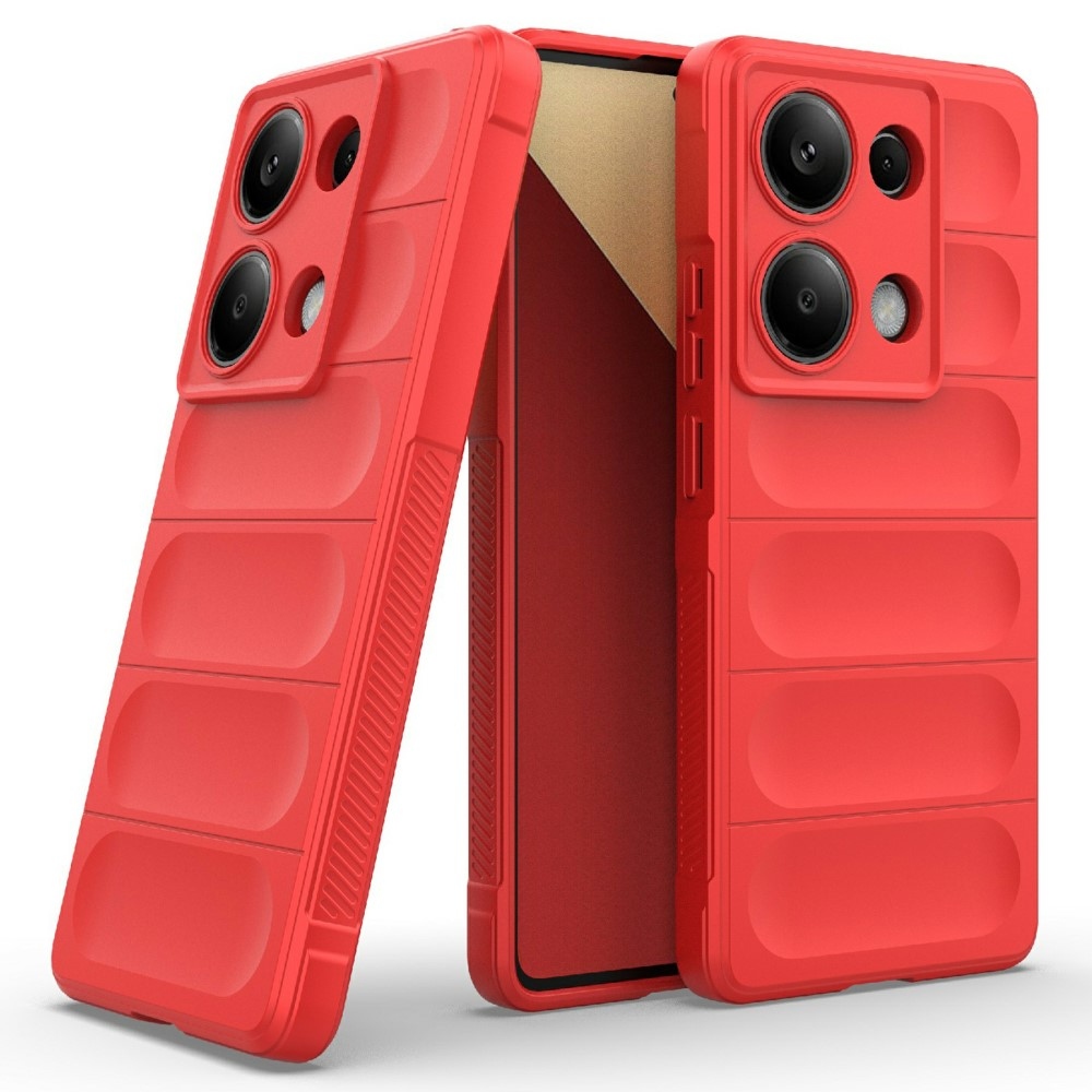 Rugg odolný gélový obal na Xiaomi Redmi Note 14S - červený