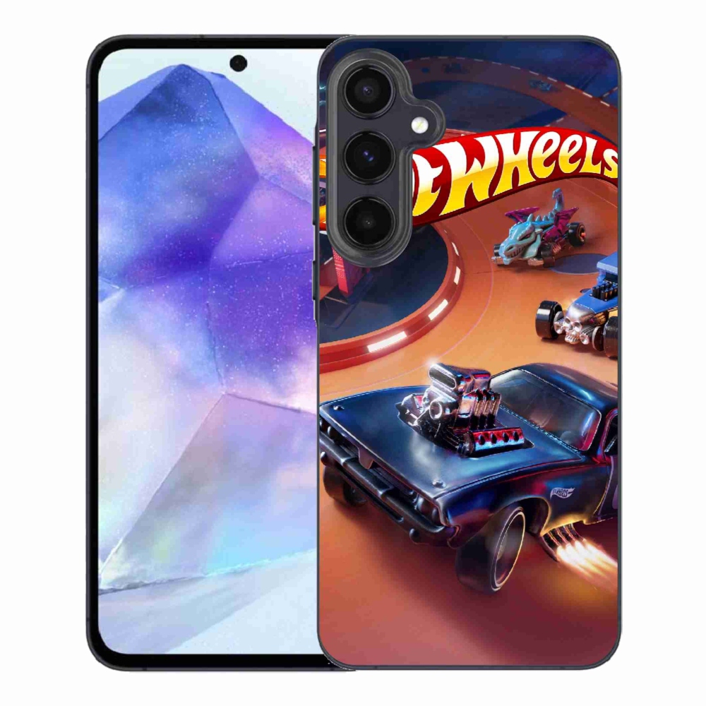 Gélový kryt mmCase na Samsung Galaxy A55 5G - hot wheels