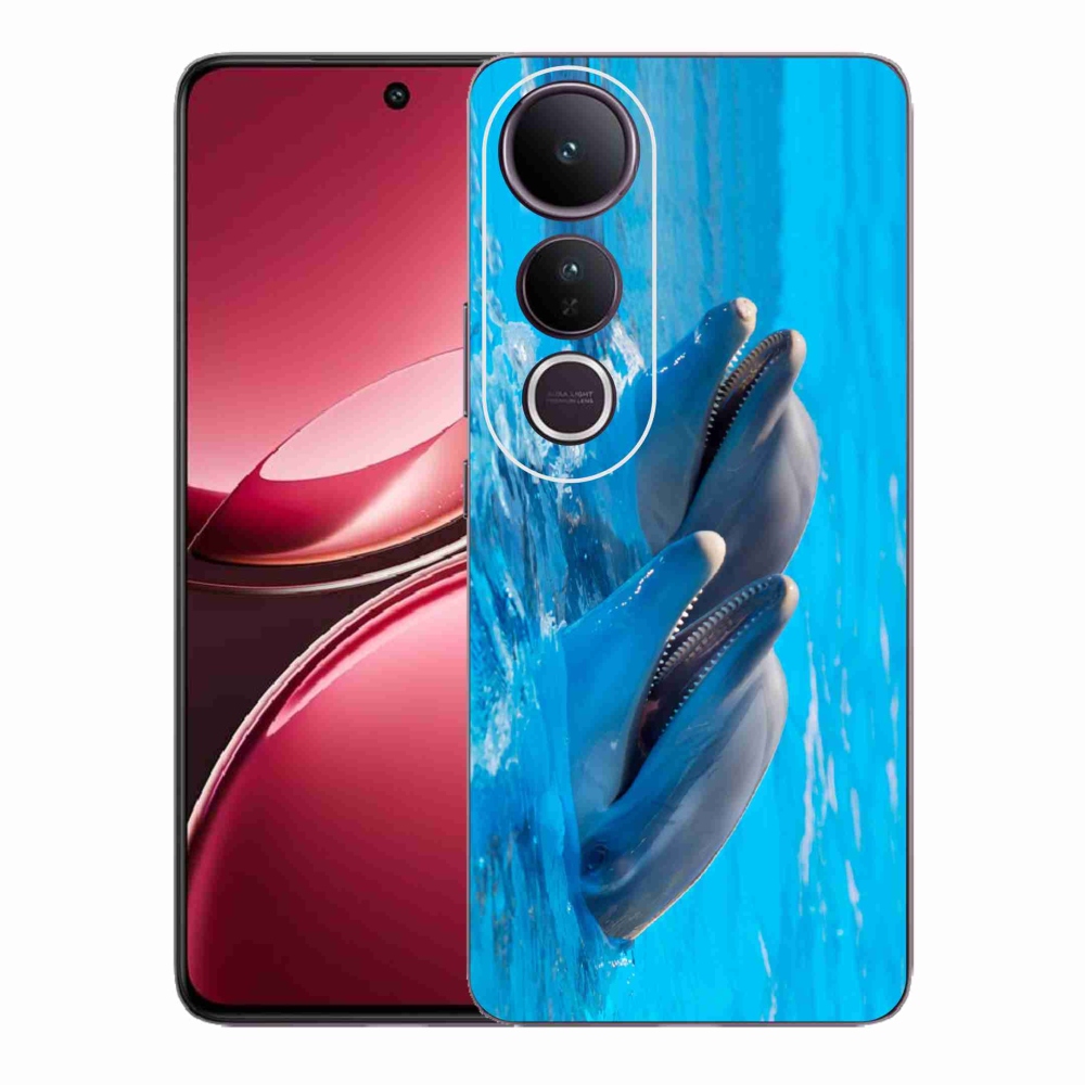 Gélový kryt mmCase na Vivo V50 Lite 4G/5G - delfíny