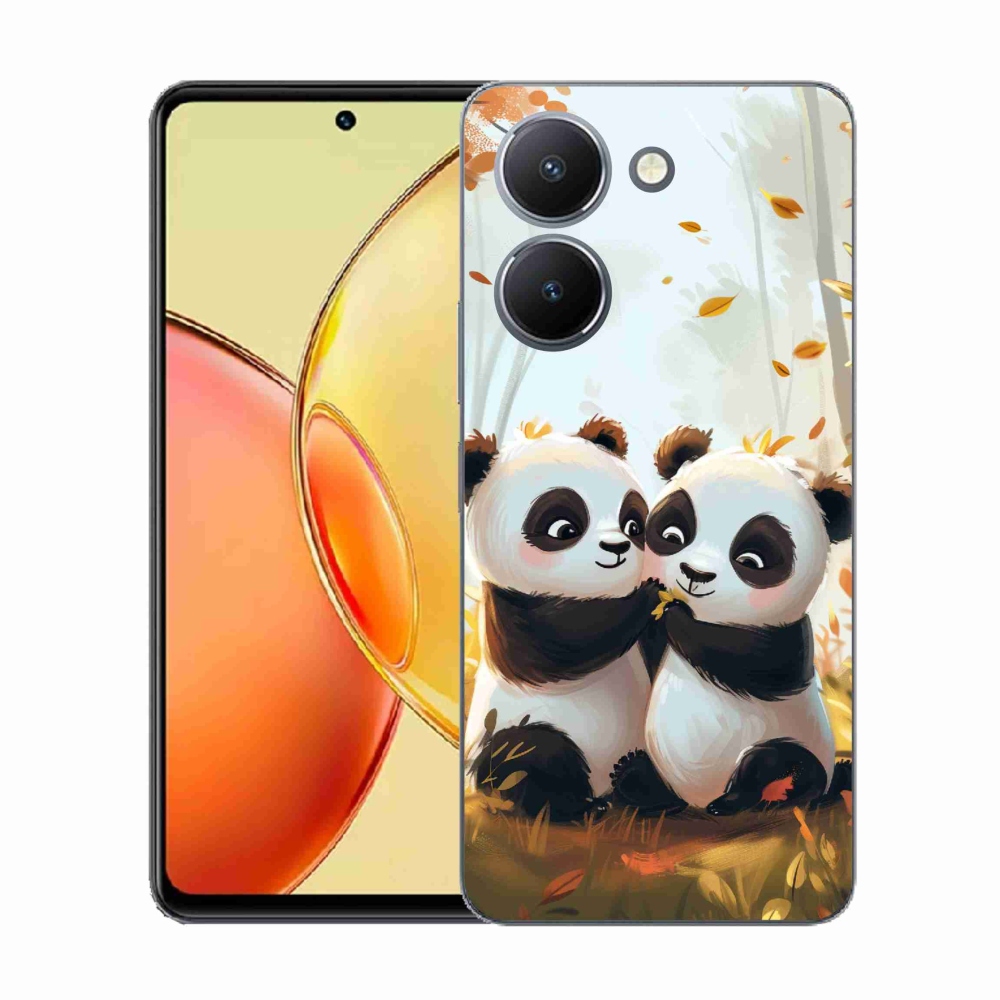 Gélový kryt mmCase na Vivo Y36 - pandy