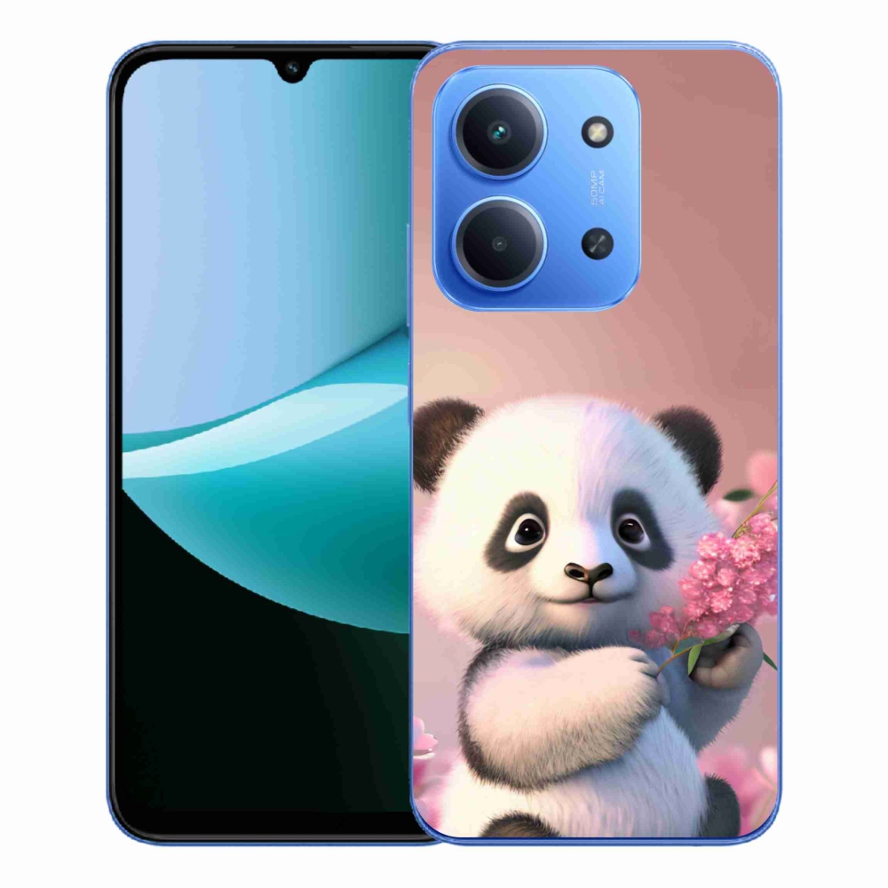 Gélový kryt mmCase na Xiaomi Redmi 15C 4G/5G (173mm) - roztomilá panda