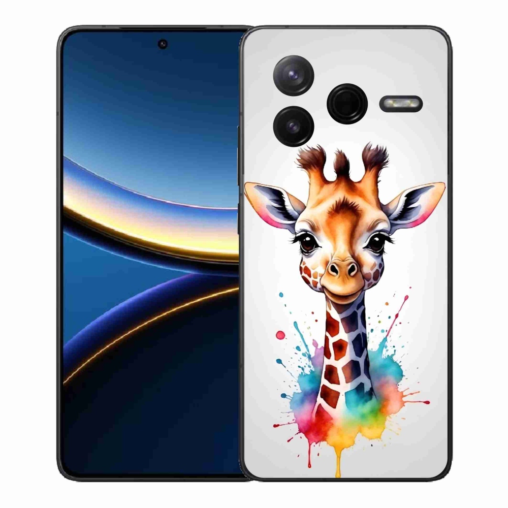 Gélový kryt mmCase na Xiaomi Poco F7 Pro - žirafa 1