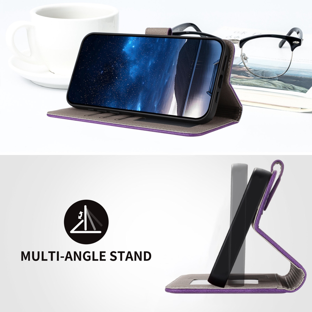 Snap knižkové puzdro na Xiaomi Redmi 15 4G/5G (171mm) - tmavofialové