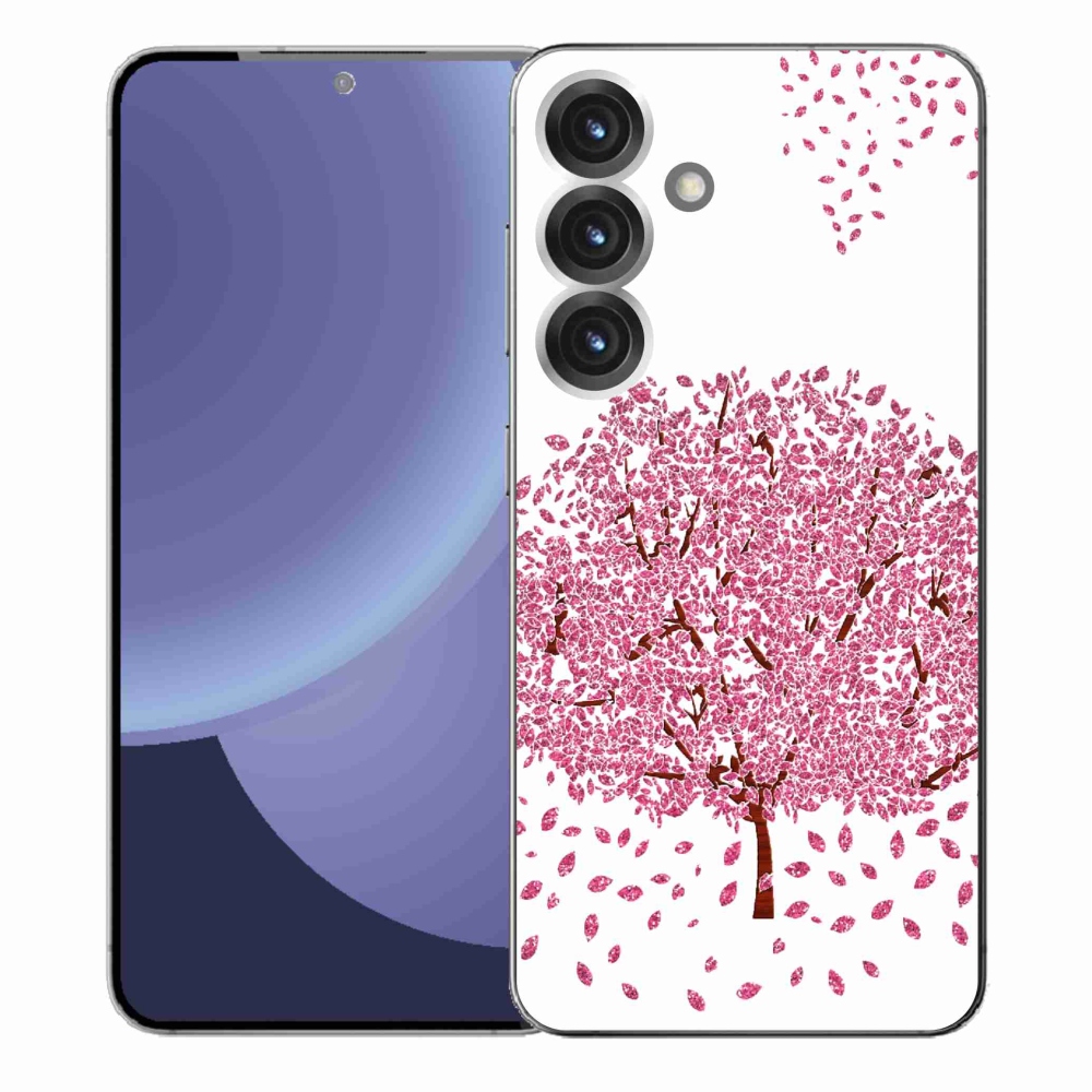 Gélový kryt mmCase na Samsung Galaxy S25+ - kreslený strom s listami