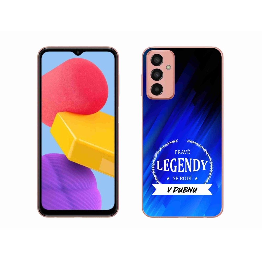 Gélový kryt mmCase na Samsung Galaxy M13 - legendy v apríli modrej pozadí