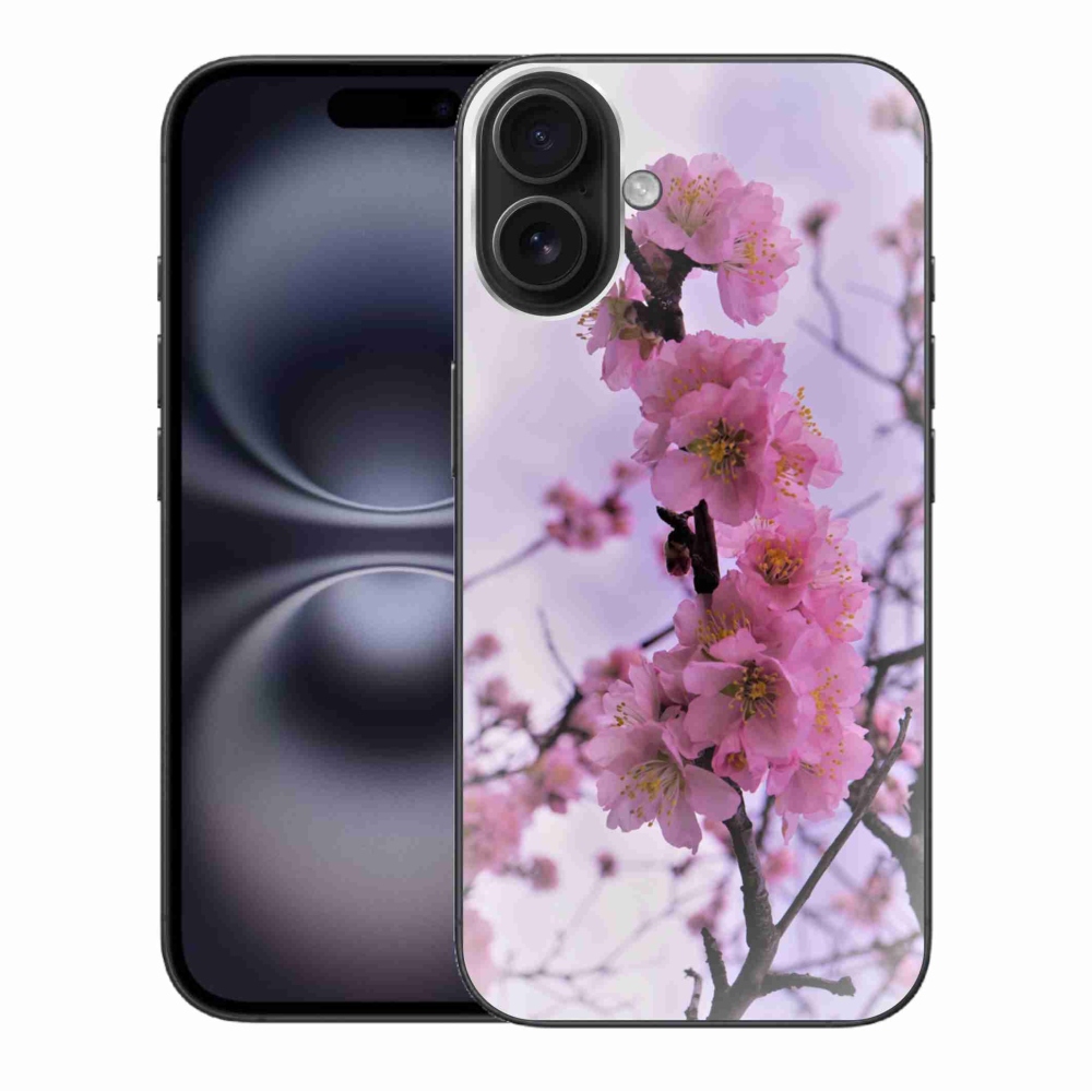 Gélový kryt mmCase na iPhone 16 Plus - kvety 7