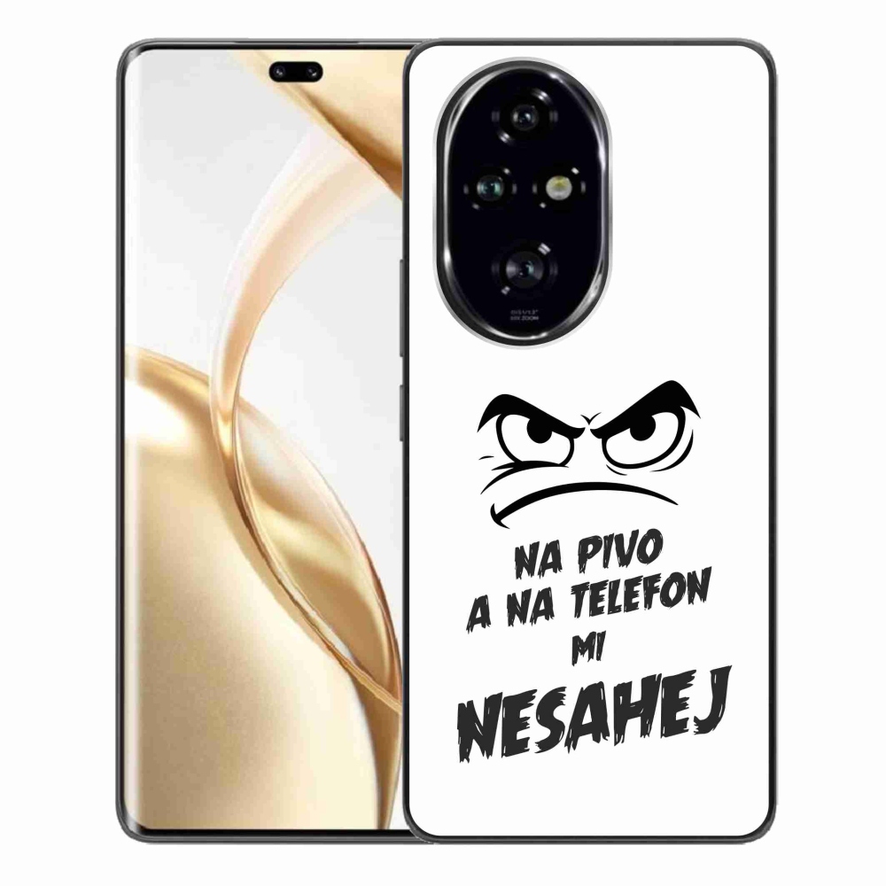 Gélový kryt mmCase na Honor 200 Pro 5G - pivný motív 2 biele pozadie