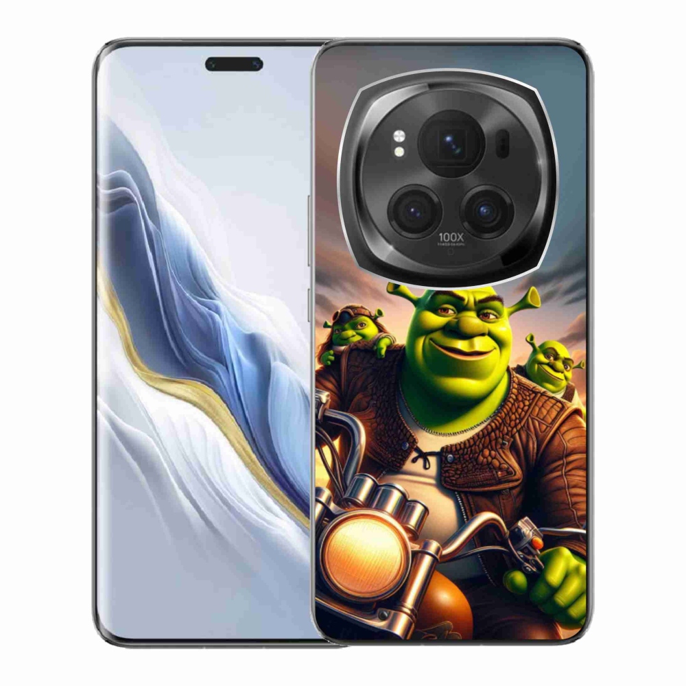 Gélový kryt mmCase na Honor Magic 6 Pro 5G - shrek na motorke