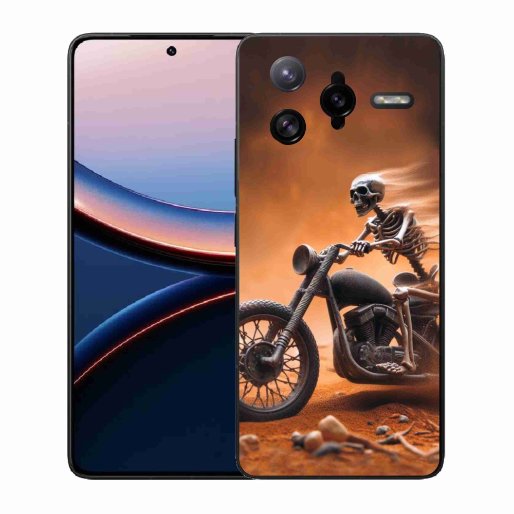 Gélový kryt mmCase na Xiaomi Poco F7 Ultra - kostra na motorke