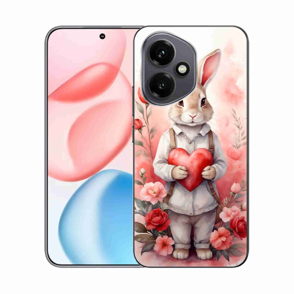 Gélový kryt mmCase na Honor 400 - zajac so srdiečkom